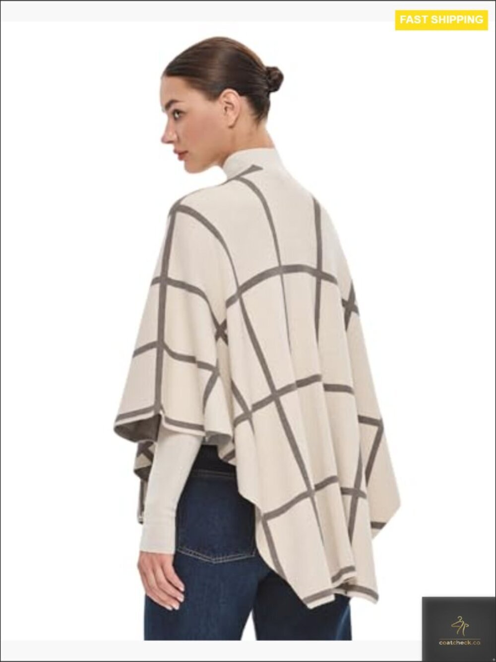 Elegant Shawl Wrap Poncho Sweater Soft Open Front Chic Versatile Layering - Picture 4 of 7